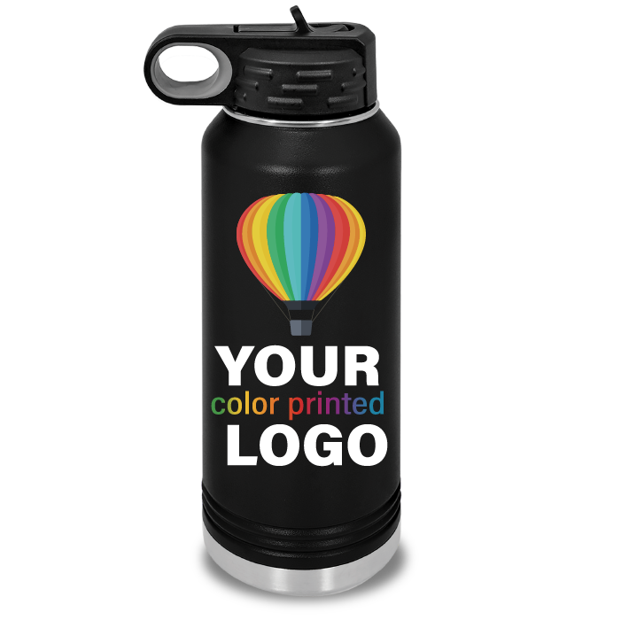 32 oz Insulated Sport Water Bottle -Mix & Match- Bulk Wholesale Personalized Engraved or Full Color Print Logo