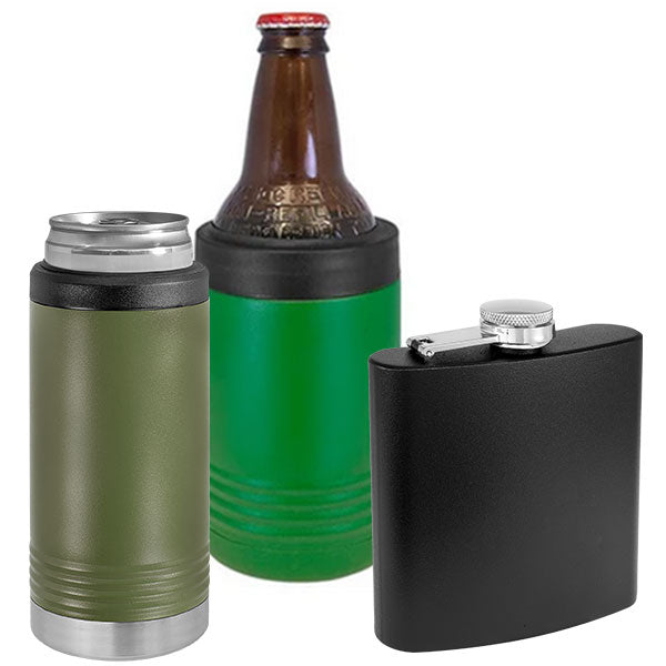 blank laser engravable bulk can coolers beverage coozie holder flasks