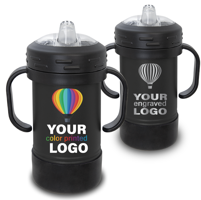 10 oz Promo Sippy Cup Kids Tumblers -Mix & Match- Bulk Wholesale Personalized Engraved or Full Color Print Logo