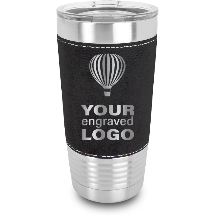 20 oz Leatherette (Faux Leather) Tumblers -Mix & Match- Bulk Wholesale Personalized Engraved or Full Color Print Logo