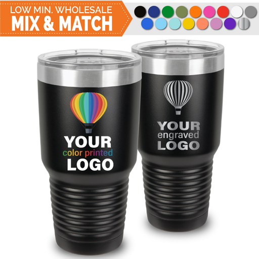 30 oz or 20 oz Custom Stainless Steel Tumbler with Your Logo