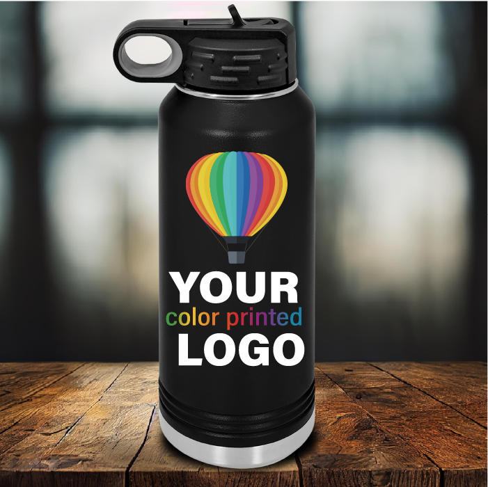 Custom 40 Oz. Insulated Water Bottle Laser Engraved With Your Logo