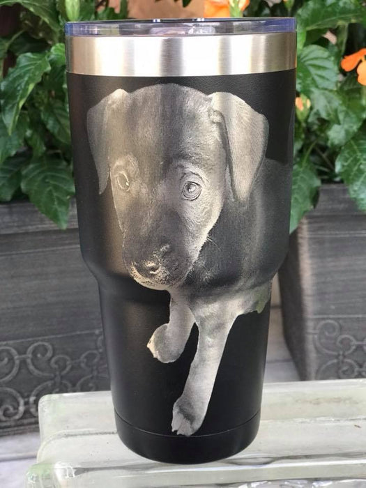 Stainless Steel Insulated Laser Engraved Photo Tumbler