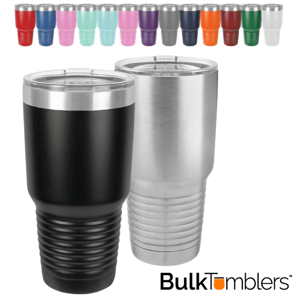 Laser Engraved Wholesale Bulk Logo 30 oz stainless steel insulated tumblers