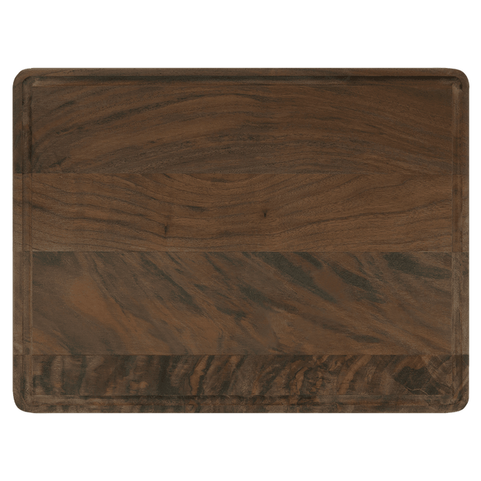GFT492-large walnut cutting board with drip ring