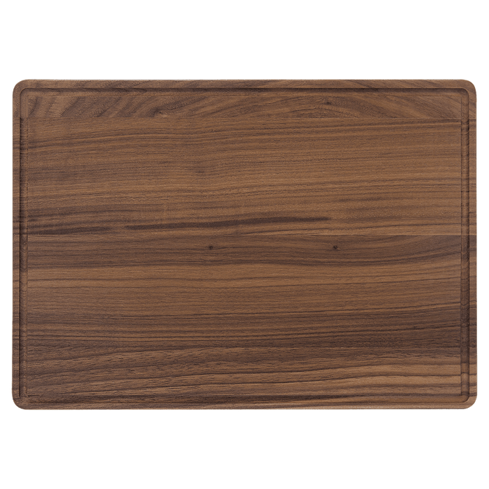 GFT493-extra large walnut cutting board with drip ring