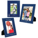 Blue to Silver 5x7 Engraveable Leatherette Photo Frames with Large Engraving Area