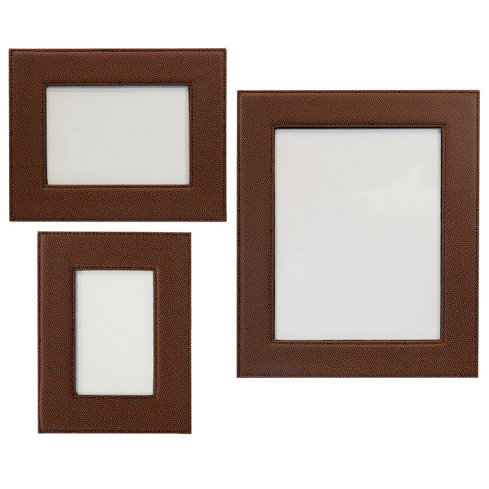 LLF1857 Football Leather Texture
Engraveable 5x7 Leatherette Photo Frame