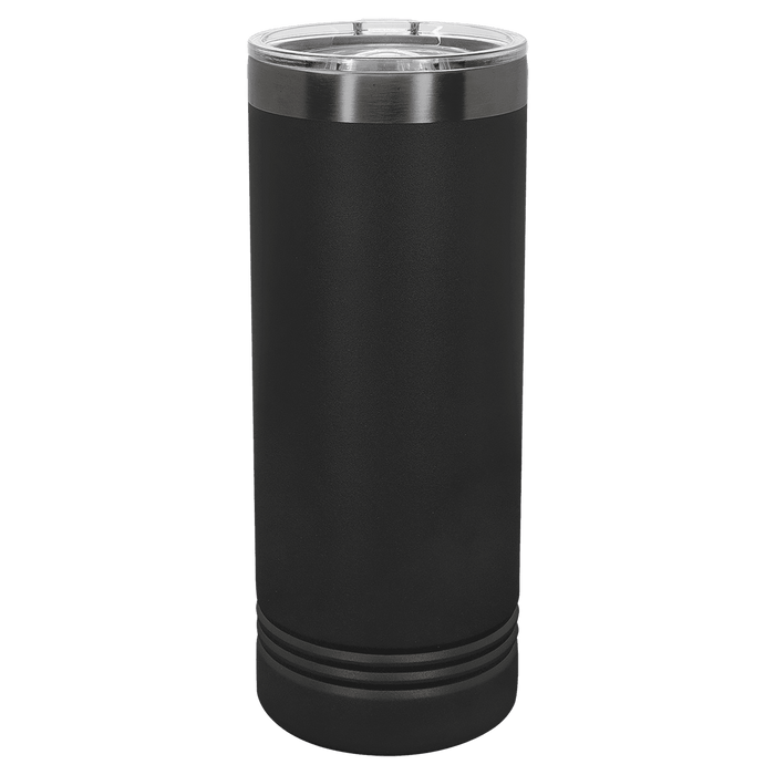 22 oz Skinny Stainless Steel Insulated SureGrip Tumblers, Blank, Polar Camel Lid