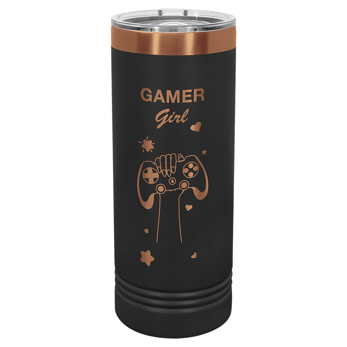 Copper Ion-Plated 22 oz Skinny Polar Camel Tumblers