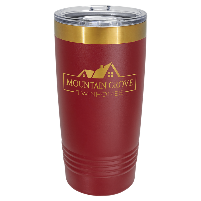 Gold Ion-Plated 20 oz Polar Camel Tumblers