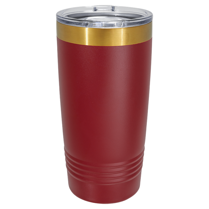 Maroon to Gold 20oz Tumbler Engraving Blank Wholesale
