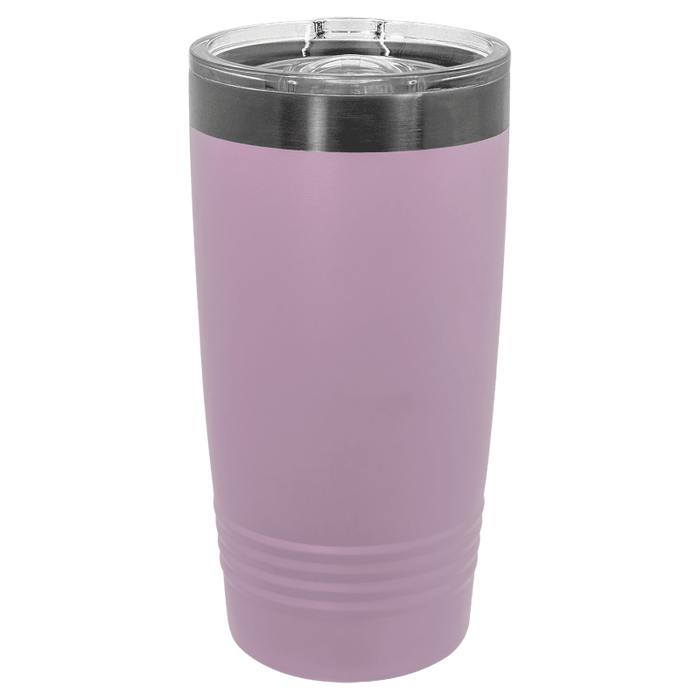 lilac pastel light purple stainless steel 20 oz polar camel tumbler, black ion plated bulk tumbler wholesale blank, no minimum order
