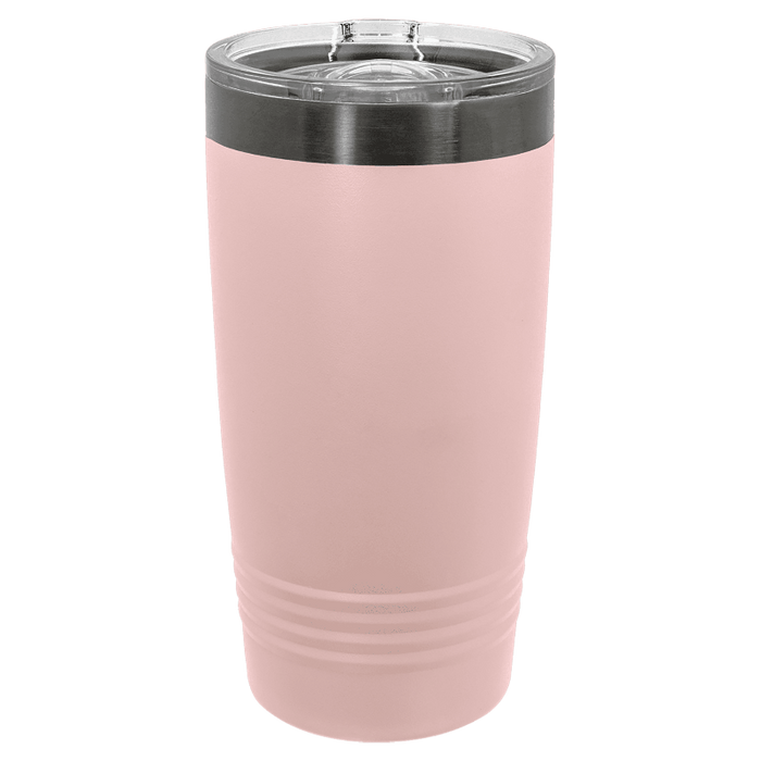 blush light pink pastel stainless steel 20 oz polar camel insulated tumbler, black ion plated bulk tumbler wholesale blank, no minimum order