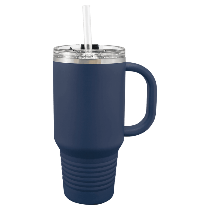 Polar Camel 32 oz. Travel Mug with Handle, Straw Included