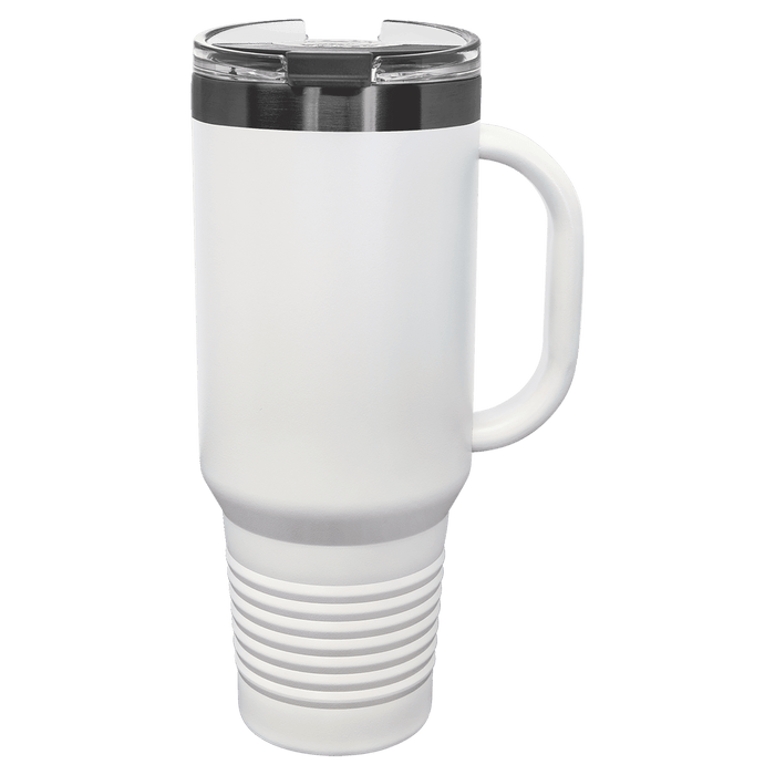 Polar Camel 40 oz. Travel Mug with Handle, Straw Included