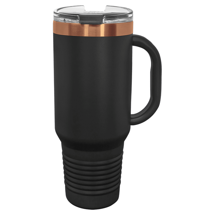 Polar Camel 40 oz. Travel Mug with Handle, Straw Included