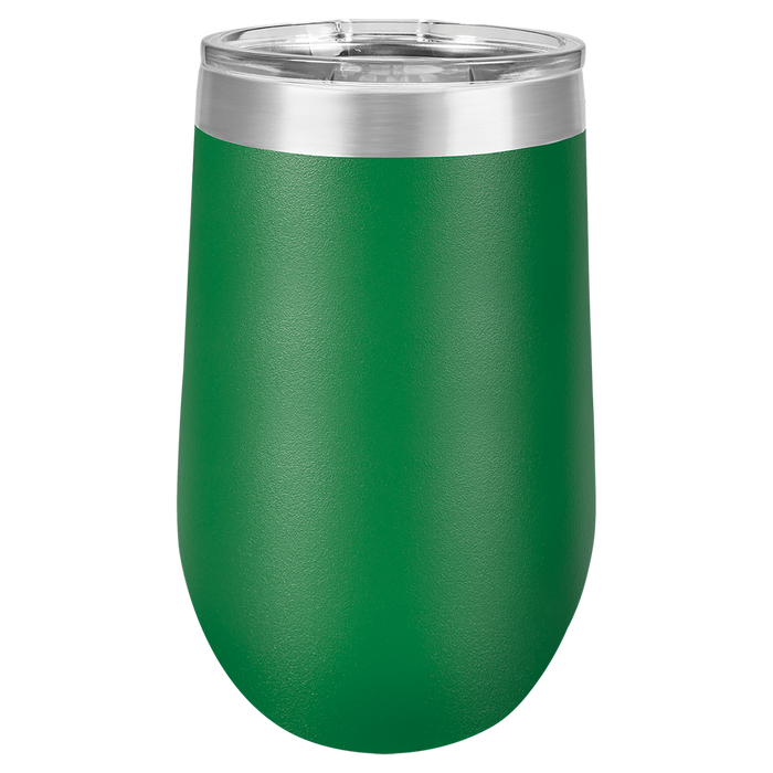 OVERSTOCK SALE 16 oz Blank Stainless Steel Insulated Stemless Wine Tumbler with Lid