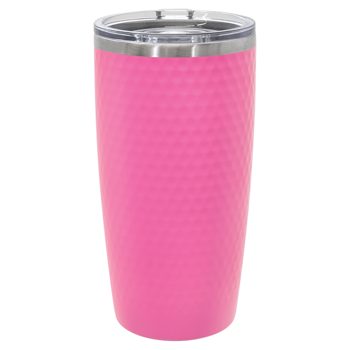 Sports Basketball or Football Leatherette Tumbler - Stainless Steel Insulated Travel Mug