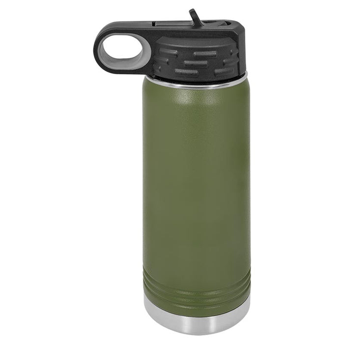 OVERSTOCK SALE 20 oz Stainless Steel Powder Coated Blank Insulated Sport Water Bottle Polar Camel