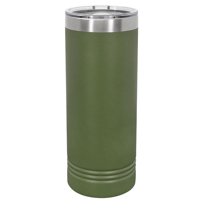OVERSTOCK SALE 22 oz Skinny Stainless Steel Insulated SureGrip Tumblers, Blank, Polar Camel Lid