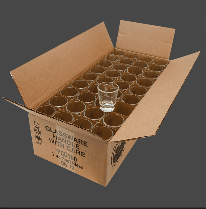 1.7 oz Round Shot Glass