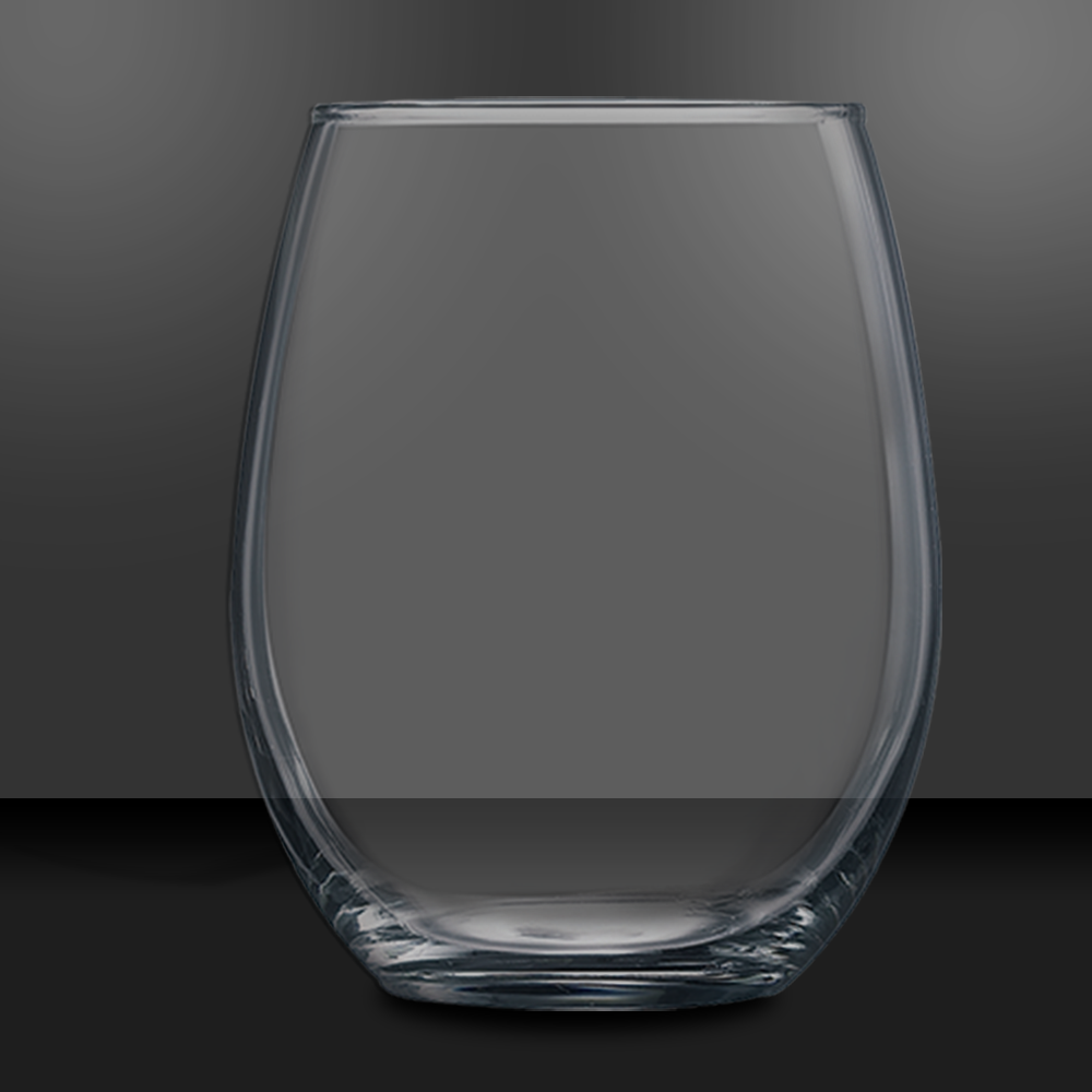 15 oz Stemless Wine Glasses Single