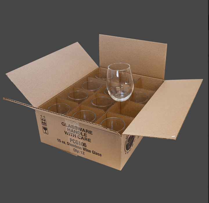 15 oz Stemless Wine Glasses