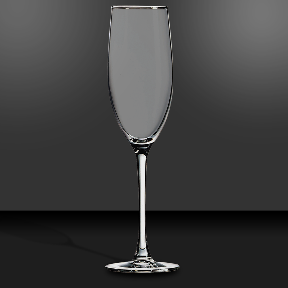 8 oz Glass Champagne Flutes