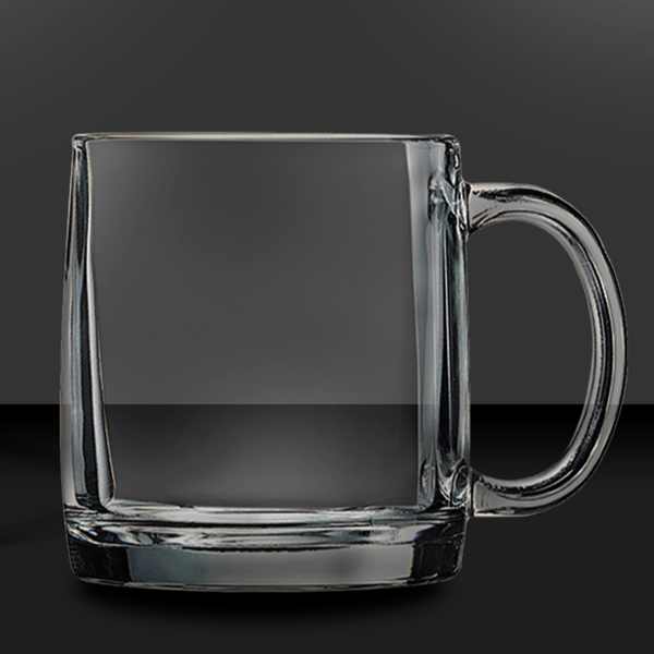 12oz glass cup 12.25 oz Clear Glass Coffee Mugs Case (24 pc)