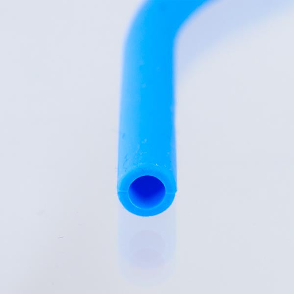 Silicone Straws - 6 pc 10" bent straw set with cleaning brush