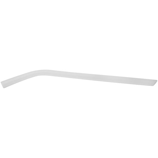 Translucent white clear 10" bent silicone reusable straw