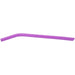 Purple 10" bent silicone reusable straw