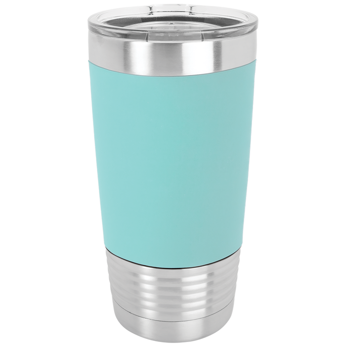 Blank 20 oz Silicone Tumbler, Insulated Stainless Steel + Lid