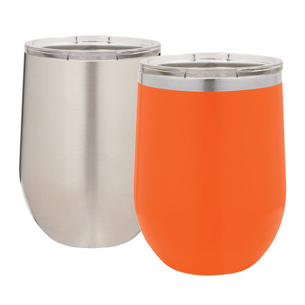 Insulated Wine Tumbler with Lid - Classic Stemless