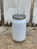 Vasos de lata de soda con aislamiento de acero inoxidable en blanco SUBLIMATION WHITE - 12, 15, 17 oz