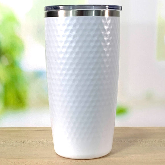 20 oz Golf Ball Dimple Tumbler - Stainless Steel Insulated Travel Mug