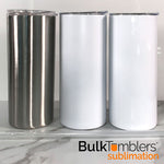 20oz SKINNY Sublimation Tumbler - Straight Skinny Stainless Steel Insu ...