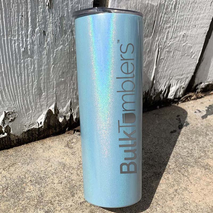 https://bulktumblers.com/cdn/shop/products/20_oz_skinny_stainless_insulated_double_wall_tumbler_light_blue_holographic_glitter_laser_engraved_logo_personalized_custom_700x700.jpg?v=1599433562