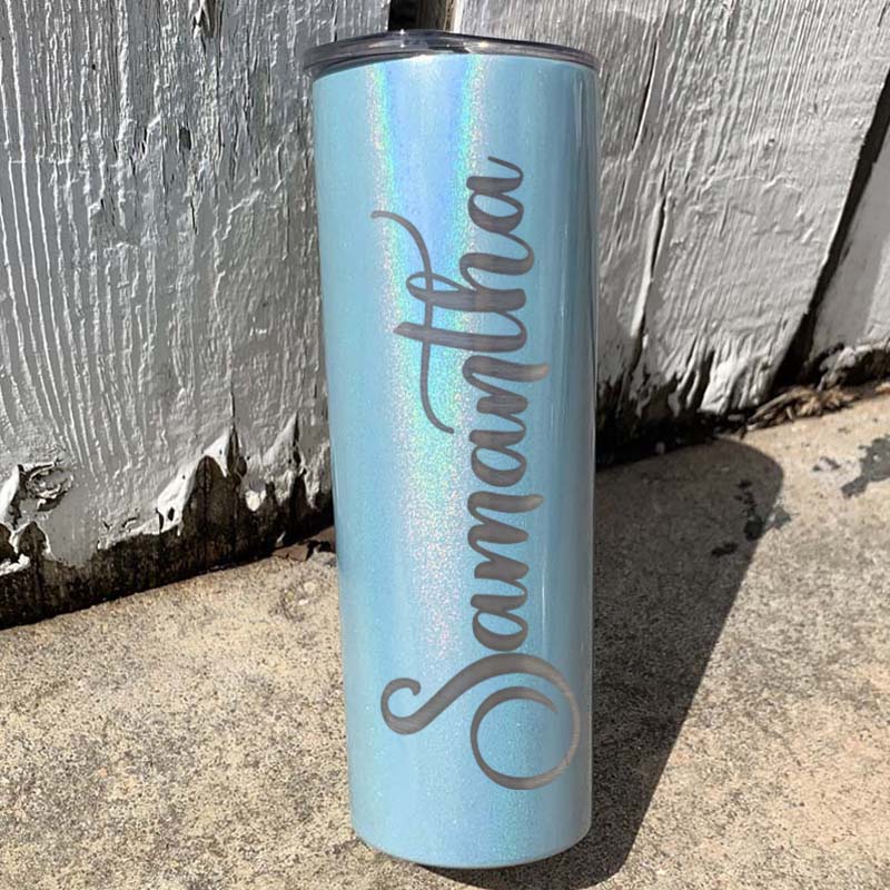 https://bulktumblers.com/cdn/shop/products/20_oz_skinny_stainless_insulated_double_wall_tumbler_light_blue_holographic_glitter_laser_engraved_logo_personalized_custom_name_1200x1200.jpg?v=1599433562