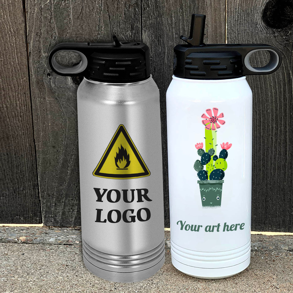 Personalized Portable 32 40 oz Thermal Water Bottle Hydro Thermos