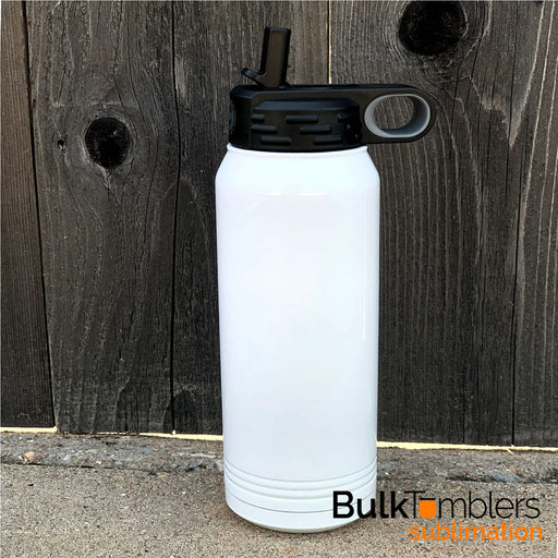 30 oz SUBLIMATION Stainless Steel Blank Insulated Sport Water Bottle Silver
