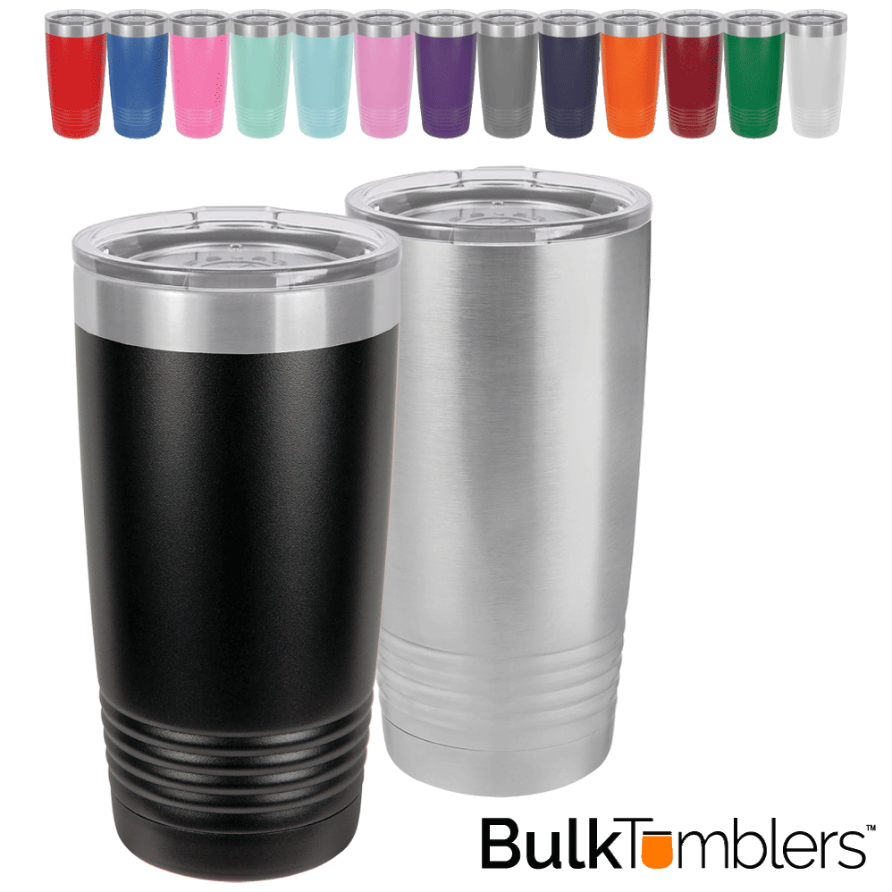 20 oz Blank Stainless Steel Tumblers Insulated Metal Cups and Wine ...