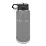 32 oz Personalized Water Bottle with Logo Laser Engraved on Insulated Stainless Steel