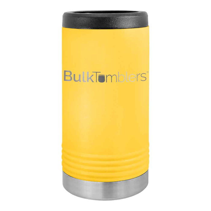 Promo Portavasos delgado personalizado para lata delgada con logotipo grabado con láser en acero inoxidable aislado