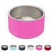Small insulated stainless steel pet food bowl