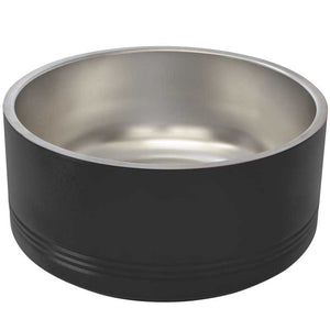 large 64 oz 8 cup insulated stainless steel dog bowl pet water food dish