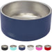 large 64 oz 8 cup insulated stainless steel dog bowl pet water food dish