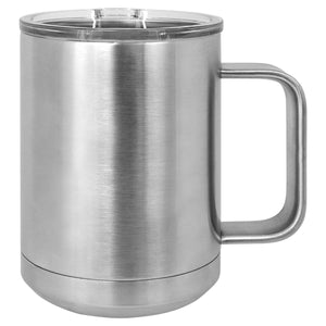 Blank 15 oz  Stainless Steel Insulated  Coffee Mug Powder Coated Double Wall Steel Insulated