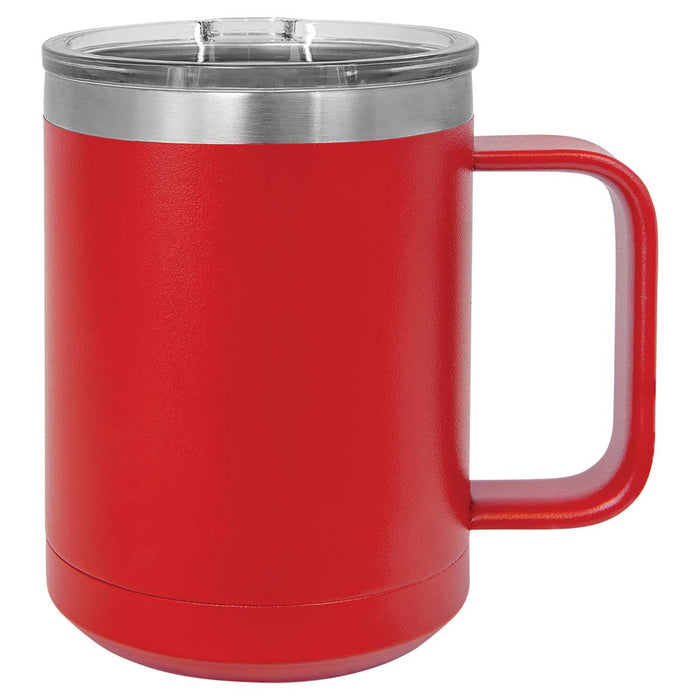 15 oz  Stainless Steel Insulated  Coffee Mug Powder Coated Double Wall Steel Insulated (Blank)